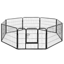 Pet 24" 60cm  8 Panel Dog Playpen Pet Exercise Cage Enclosure Fence Play Pen
