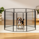Pet Dog Playpen 48" 120cm Enclosure 8 Panel Cage Kennel Puppy Fence Play Pen