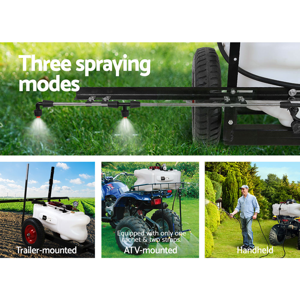 Weed Sprayer 100L Trailer 1.5M Boom Garden Spray