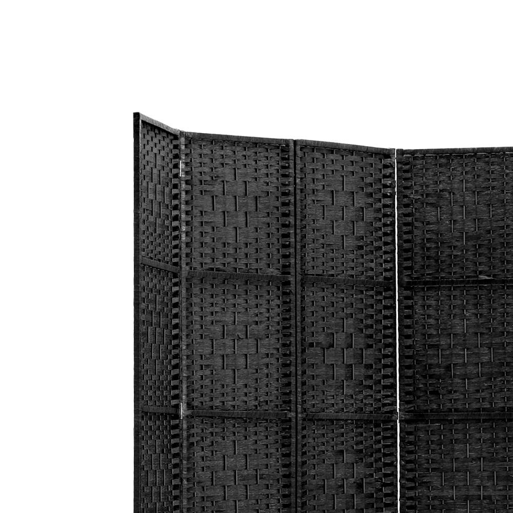 6 Panel Room Divider Screen Privacy Rattan Timber Dividers Woven Stand