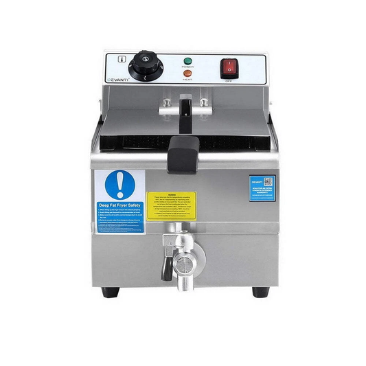 10L Electric Deep Fryer Adjustable Temperature Control Fryer 3000W