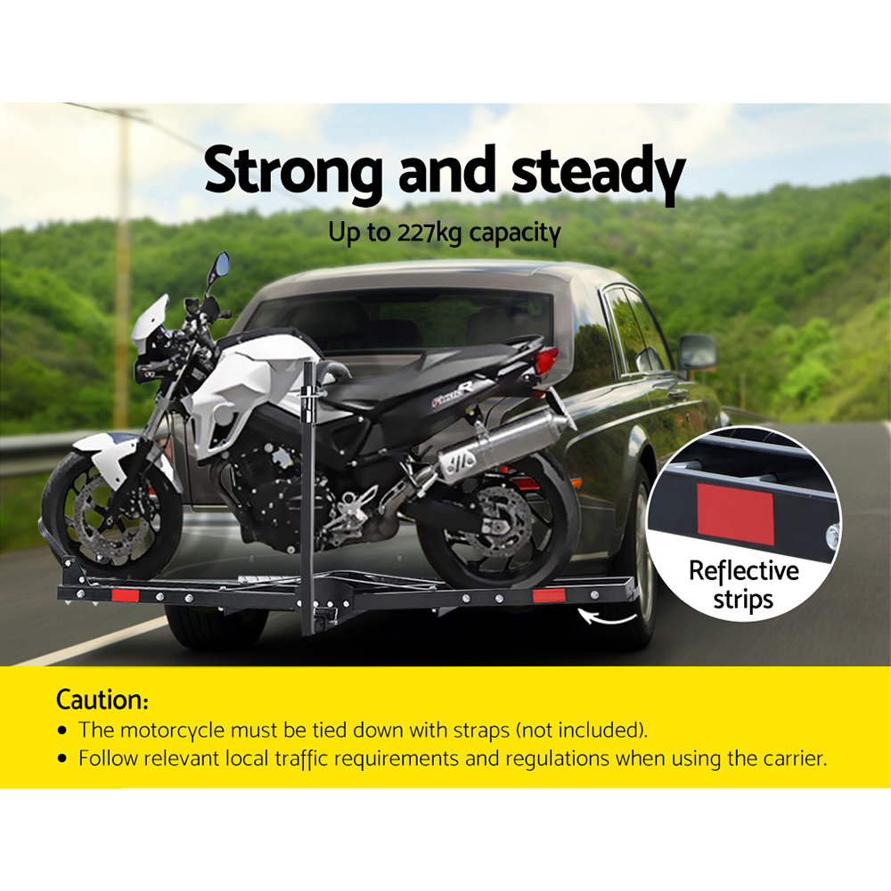 Motorcycle Motorbike Carrier Rack 2" Towbar Arm Rack Dirt Bike Ramp