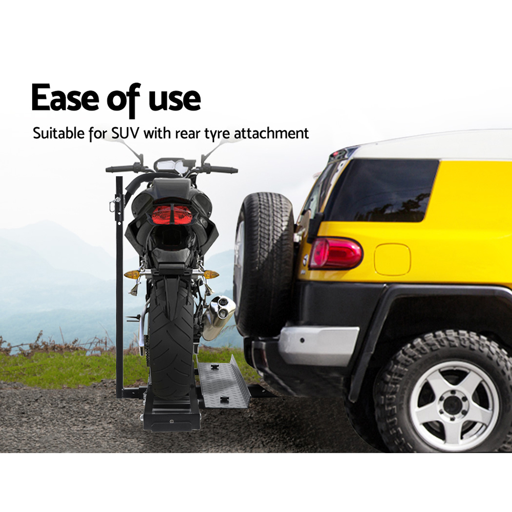 Motorcycle Motorbike Carrier Rack 2" Towbar Arm Rack Dirt Bike Ramp