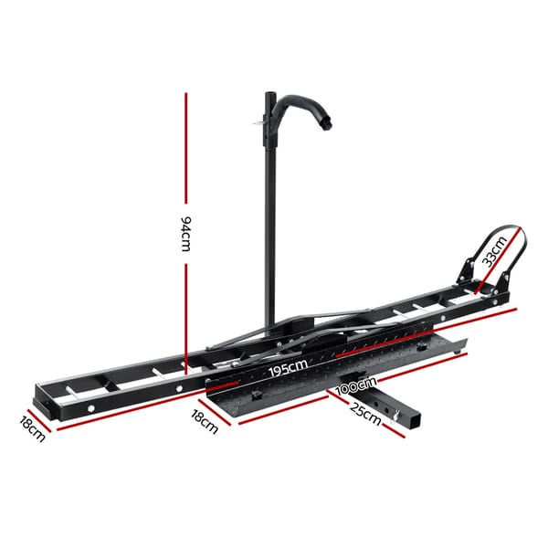 Motorcycle Motorbike Carrier Rack 2" Towbar Arm Rack Dirt Bike Ramp