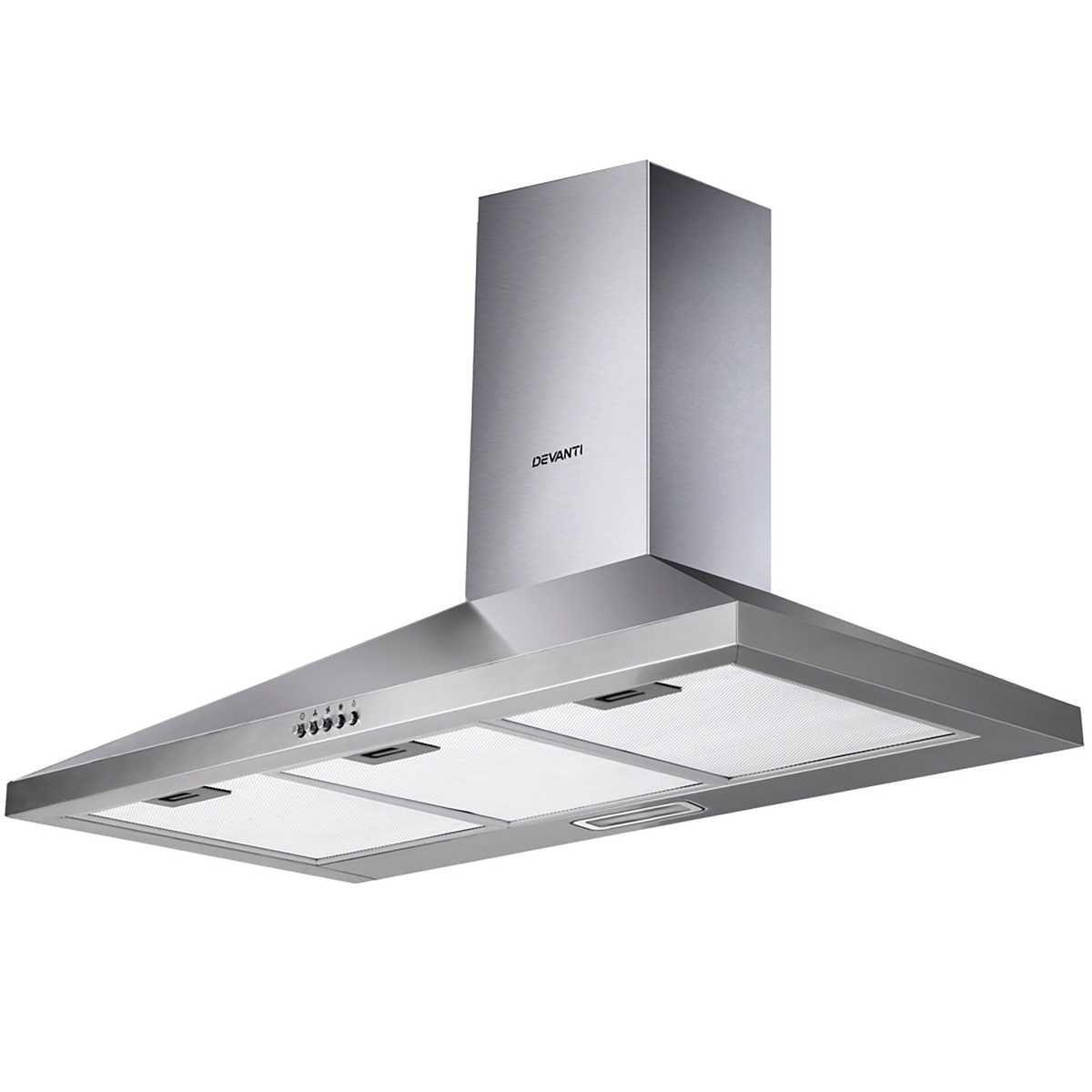 900mm Range Hood 90cm Rangehood Kitchen Canopy LED Light Stainless Steel