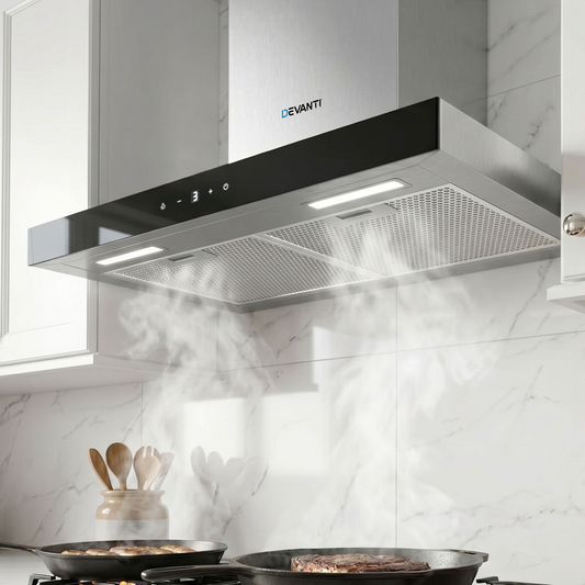 600mm Range Hood 60cm Rangehood Glass Stainless Steel