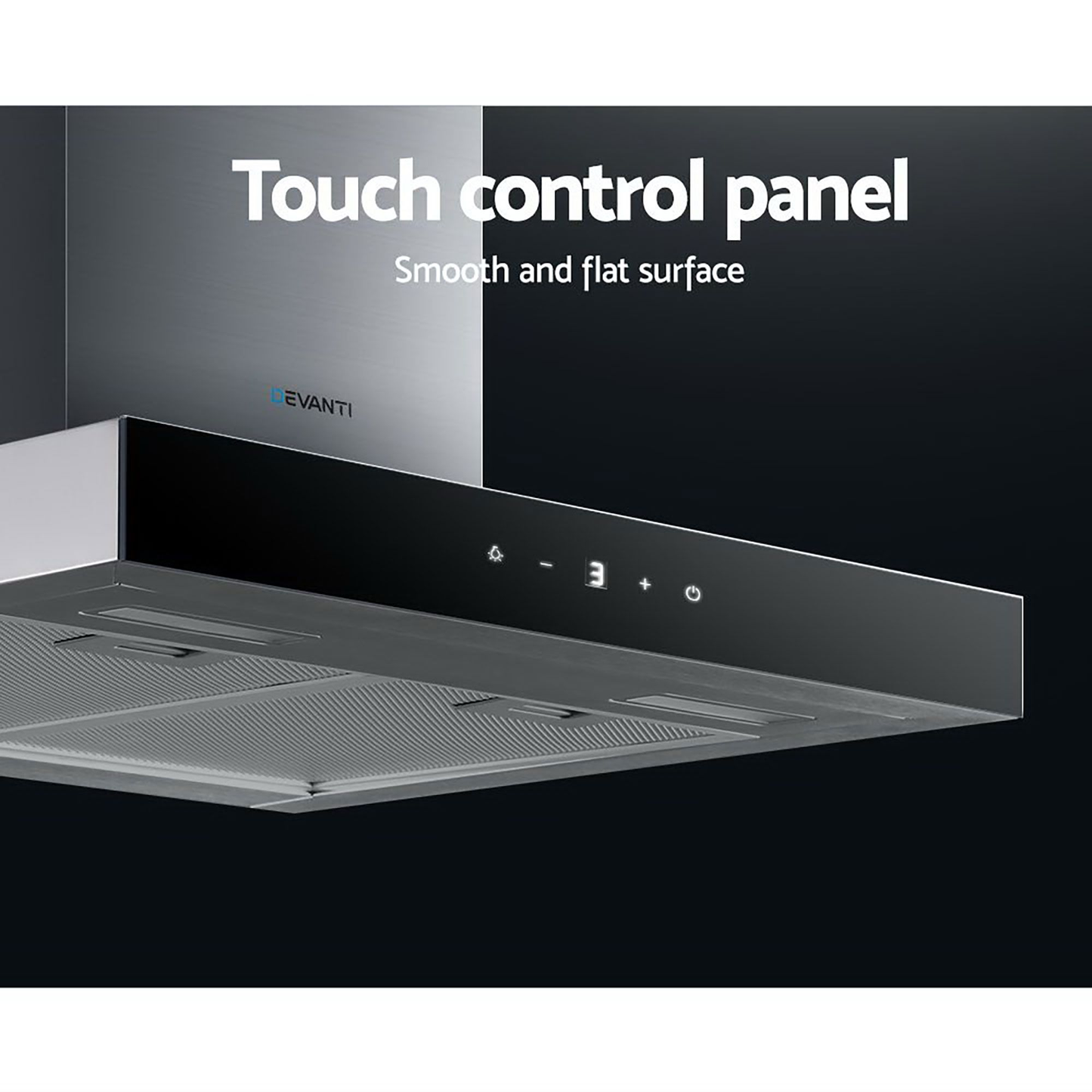 600mm Range Hood 60cm Rangehood Glass Stainless Steel