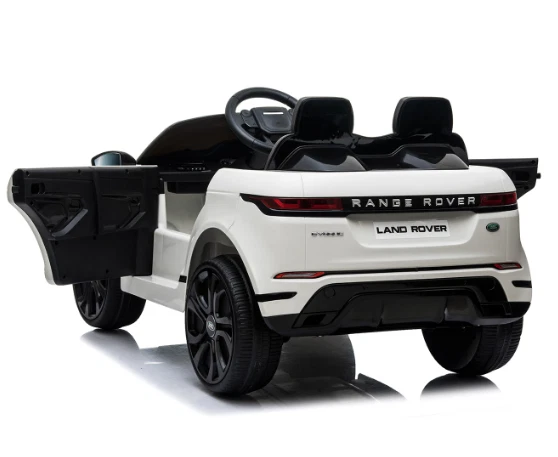 Range Rover Electric Evoque 12V Ride-On LED Lights Music Kids Fun - White