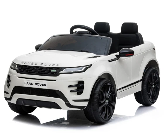 Range Rover Electric Evoque 12V Ride-On LED Lights Music Kids Fun - White
