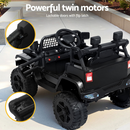 Kids Electric Ride On Car Jeep Toy Cars Remote 12V Black