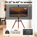 TV Stand 32-65 inch LED LCD Screen Wooden Tripod Easel Height Adjustable