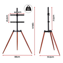 TV Stand 32-65 inch LED LCD Screen Wooden Tripod Easel Height Adjustable