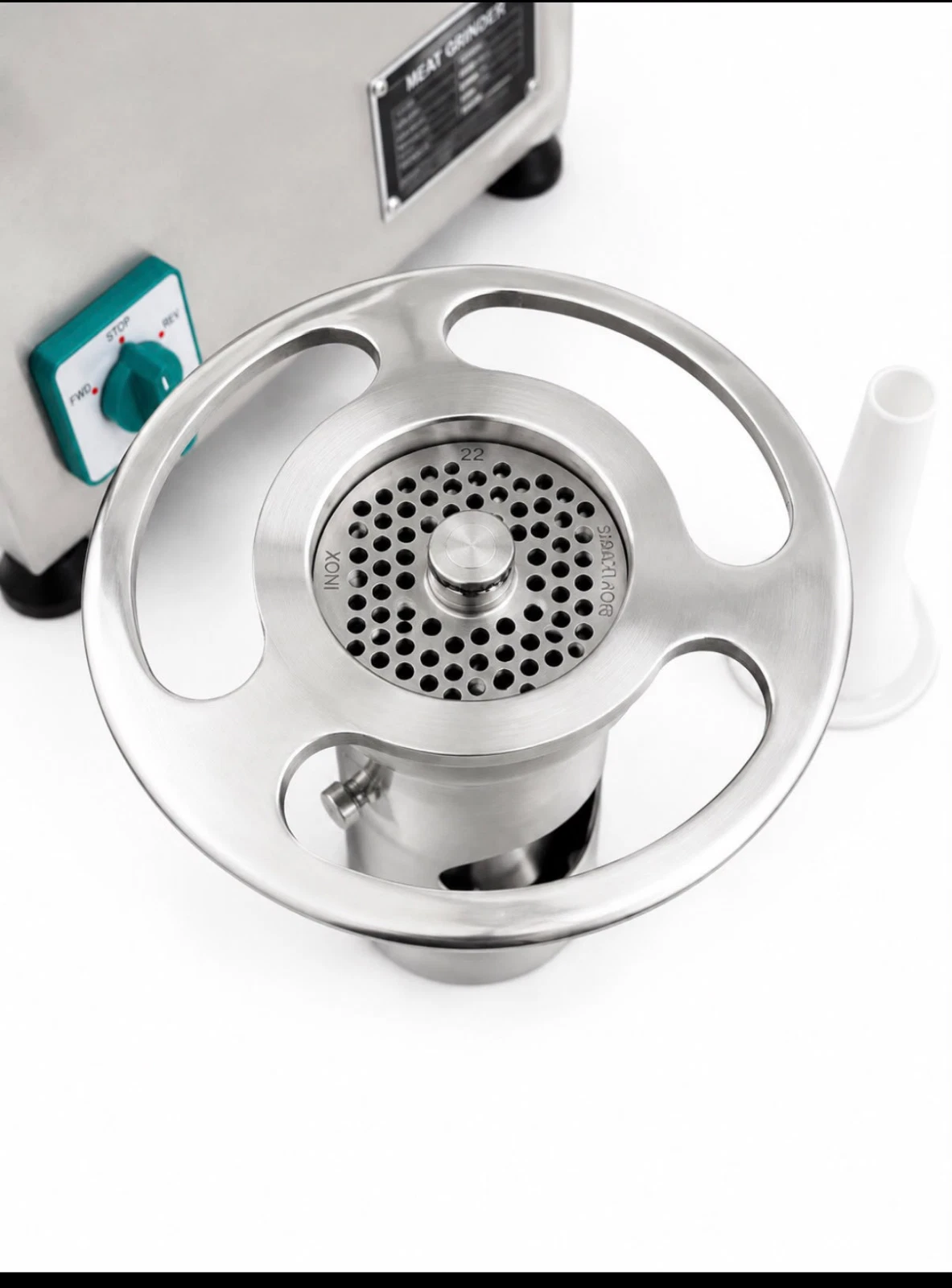 Size 22 Meat Mincer 220kg/hr - Electric Grinder Sausage Maker Filler Stuffer new