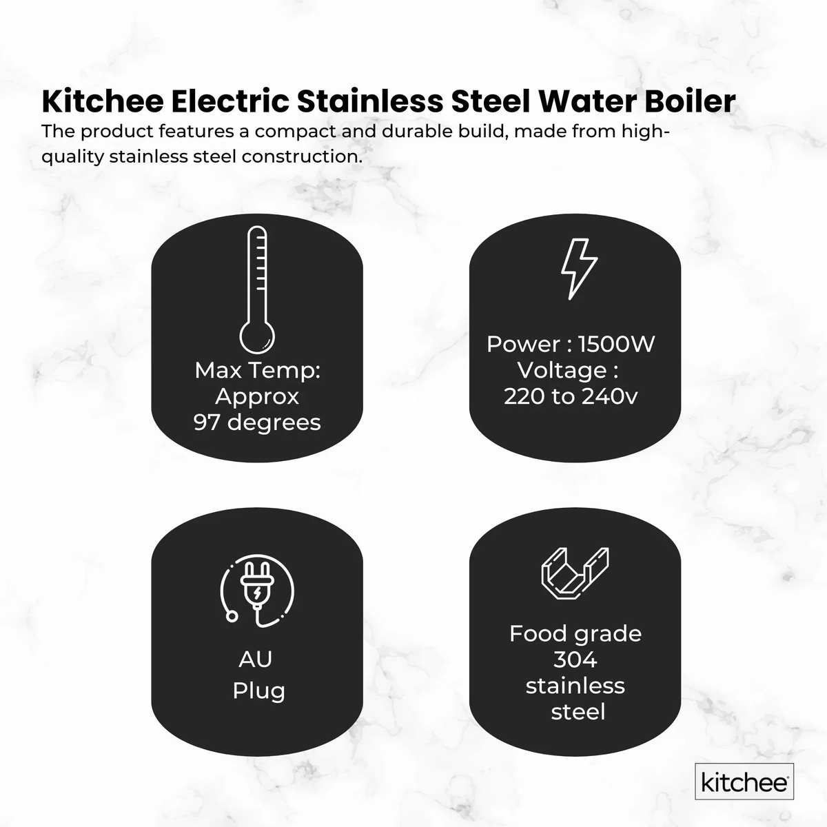 20L Electric Water Boiler Stainless Steel Commercial Urn