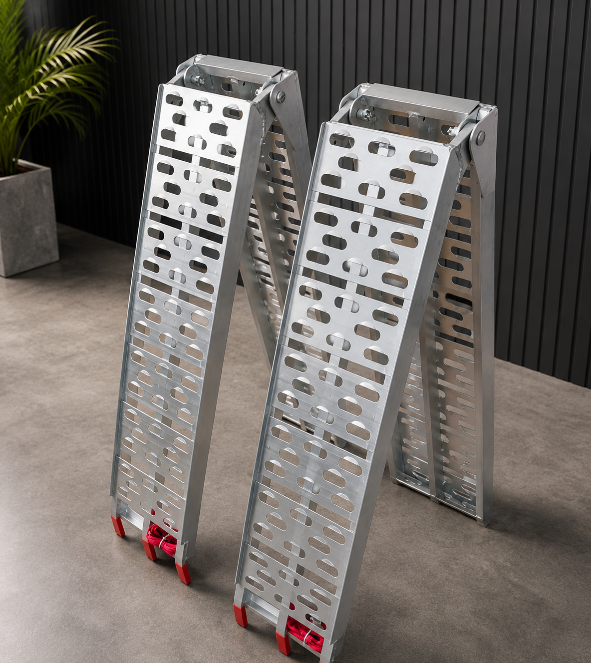 2x Aluminium Folding Loading Ramps ATV Motorbike