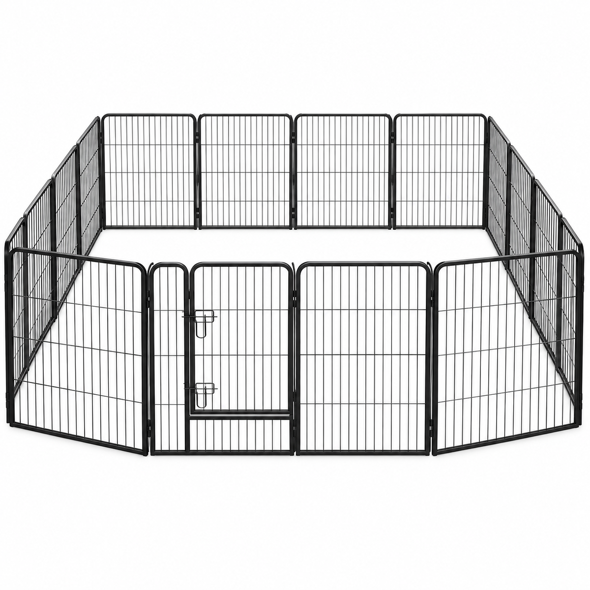 16 Panel Dog Playpen 100cm Pet Exercise Cage Enclosure Fence Play Pen