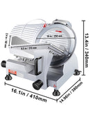 VEVOR Commercial Meat Slicer 10''/250mm Electric Deli Food Cutter Processor 300W