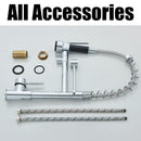 ✅Kitchen Mixer Taps 360° Swivel Pull Out Spout Spray Sink Faucet Brass