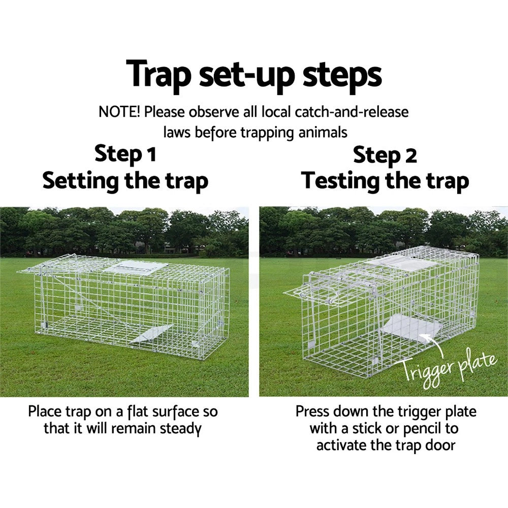 Animal Trap Humane Possum Cage Live Animal Safe Catch Rabbit Cat Hare