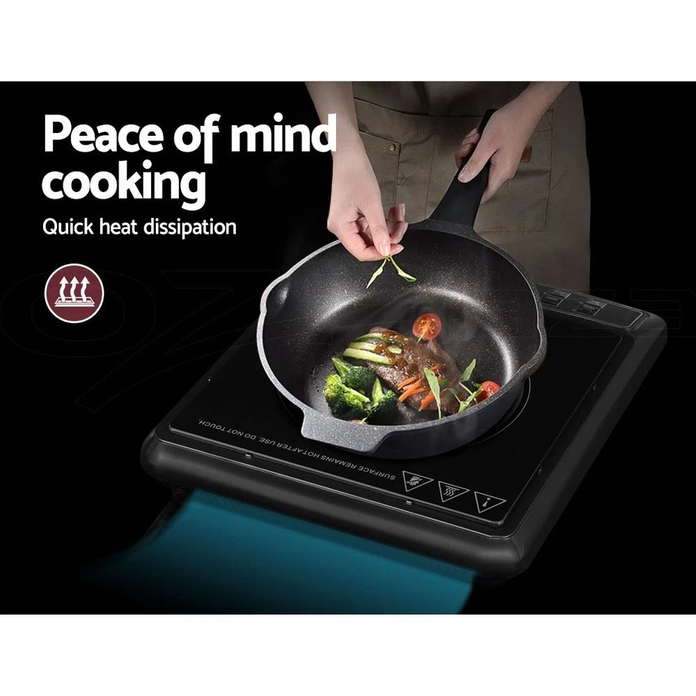 Induction Cooktop 30cm Electric Stove Ceramic Portable Kitchen Cooker
