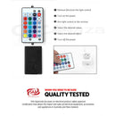 ✅Black Bedside Table Side Table 3 Drawers RGB LED High Gloss Nightstand Storage