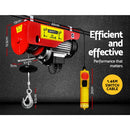✅Electric Hoist Winch 125/250KG Rope Tool Remote Chain Lifting Cable 18M