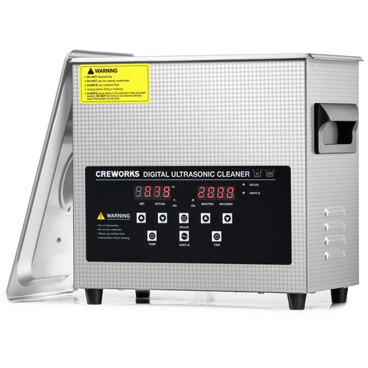Ultrasonic Cleaner with Heater & Timer for Glasses Earrings Auto Parts More 3L