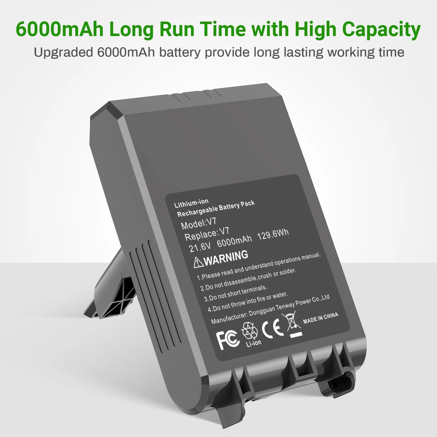 21.6V 6000mAh Battery For Dyson V7 Battery SV11 Motorhead Animal Absolute Vacuum