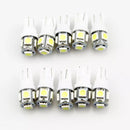 ✅10 x White T10 194 168 SMD 5050 LED Car Wedge Tail Side Parking Light Globe 12V