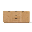 📦Buffet Sideboard Cabinet Storage Kitchen Cupboard Drawers Round Edge Oak