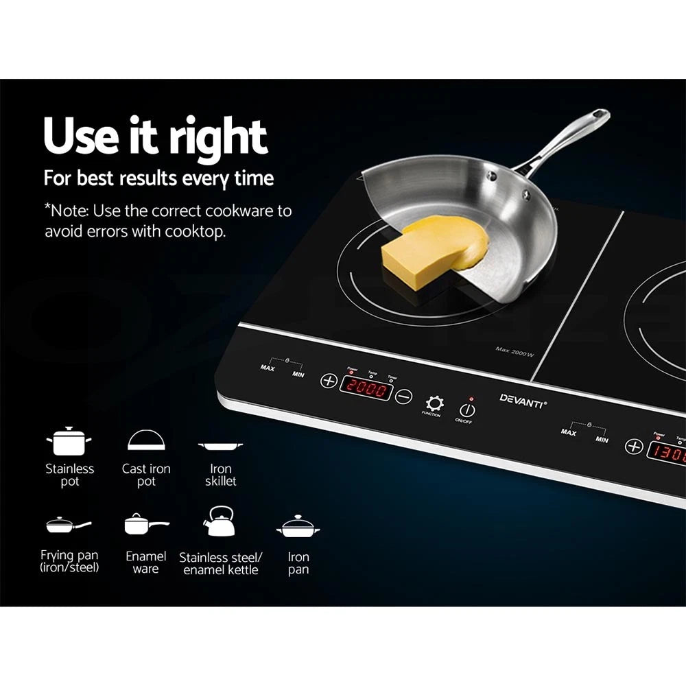 Electric Induction Cooktop 60cm Portable Kitchen Ceramic Glass Cooker