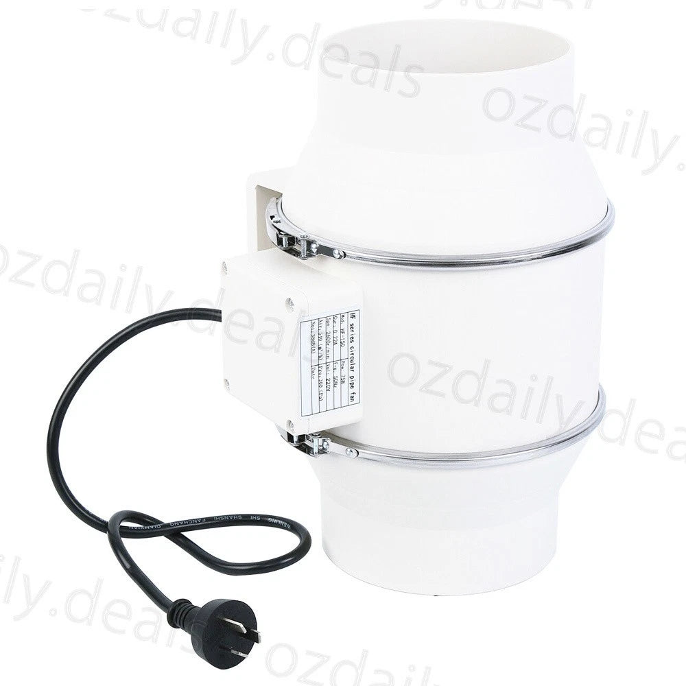 4 Extractor Fan Duct Hydroponic Inline Exhaust Vent Industrial+Remote New