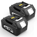 2 Pack 6.0AH Battery For Makita 18V for LXT BL1860 BL1840 BL1830 BL1850 Li-Ion