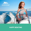 ✅Seamanship 2X Folding Boat Seats Seat Marine Seating Set All Weather Swivel Grey