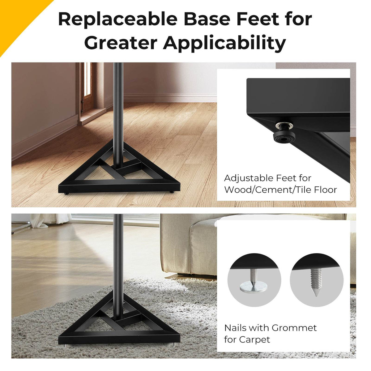 Pair of Adjustable Studio Monitor Speaker Stands - Brand New