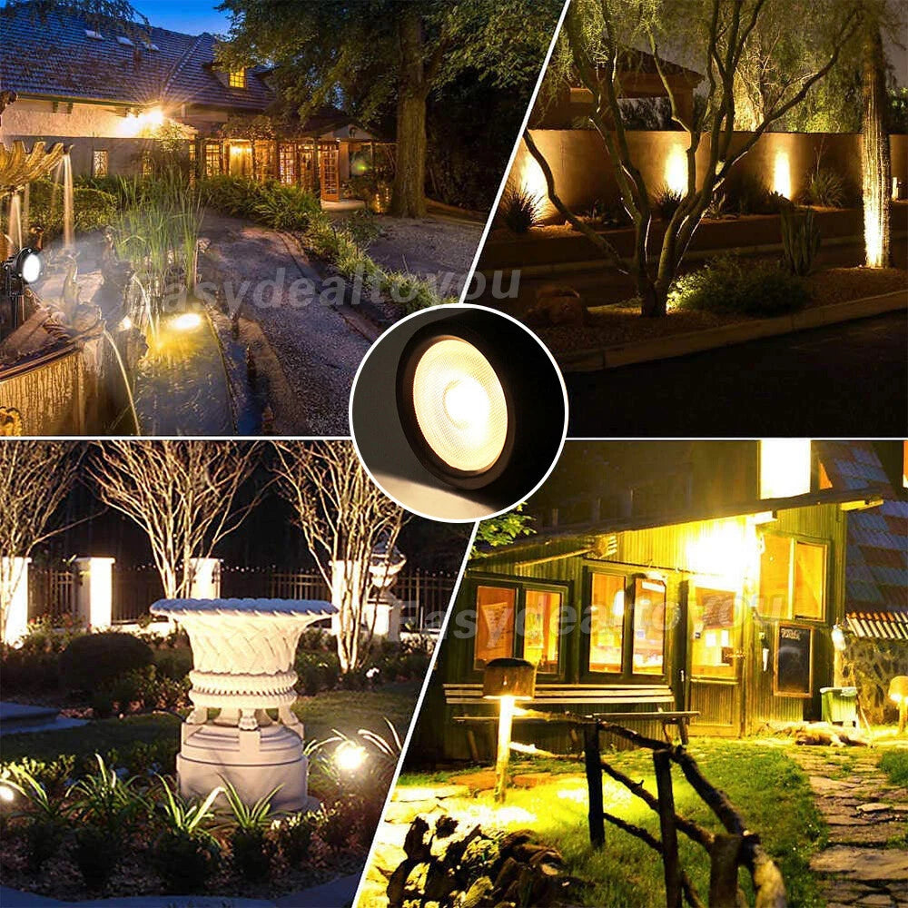 10X Garden Lights LED Spotlights Landscape Outdoor Waterproof 5W Floodlight 12V Cool Light