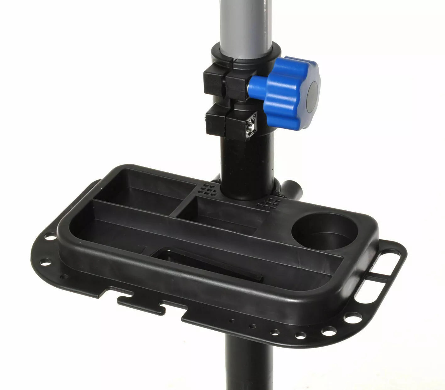 Adjustable Bike Repair Work Stand With Bonus Tool Tray For Home Bicycle Mechanic