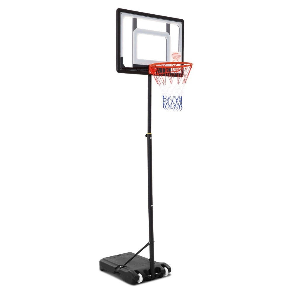 Portable Basketball Stand System Hoop Height Adjustable Net Ring Kid