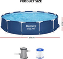 ✅Bestway Steel Pro Pool Set, 3.66 M Width X 76 Cm Height