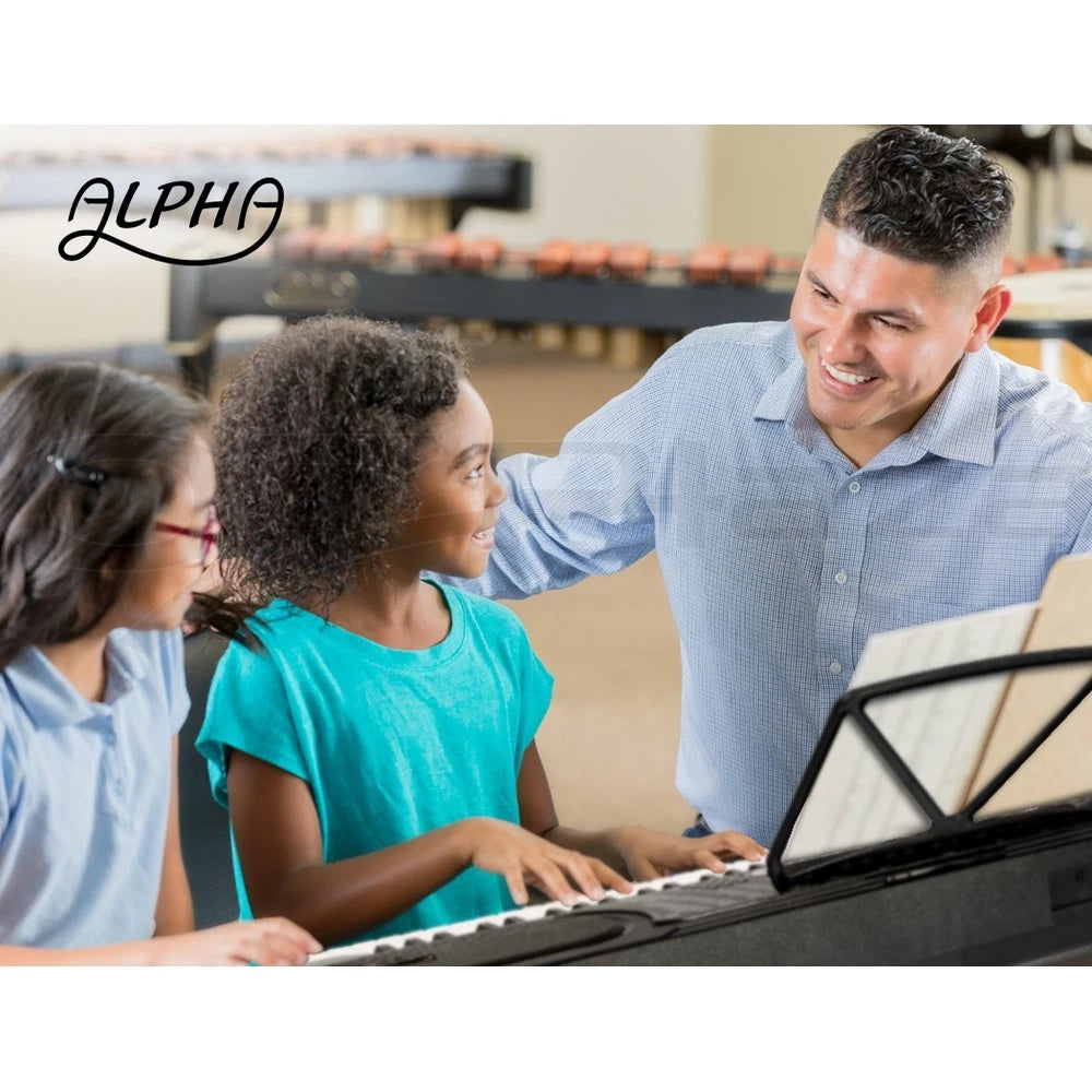 Alpha 61 Keys Digital Piano Keyboard Electronic Electric Keyboards Black