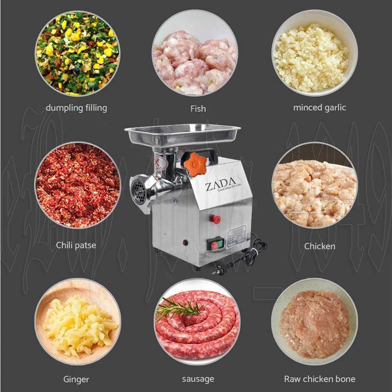2200W Commercial Meat Grinder Electric Mincer Sausage Filler Maker 320kg/h AU