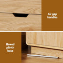 📦Buffet Sideboard Cabinet Storage Kitchen Cupboard Drawers Round Edge Oak