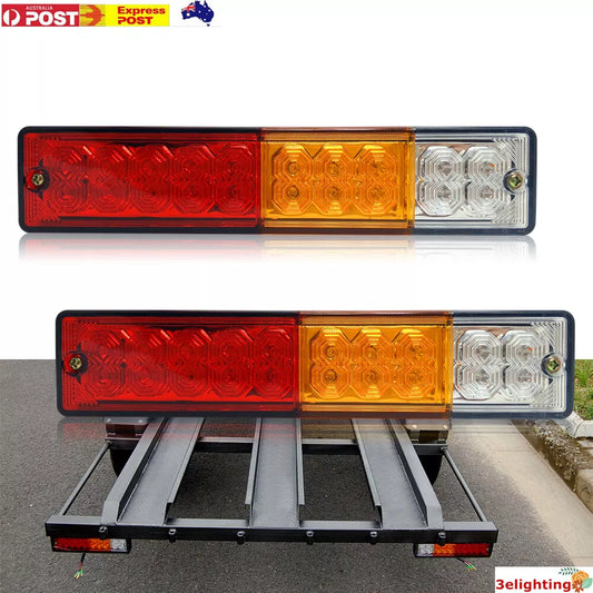 2x Trailer lights 20 LED STOP TAIL INDICATOR TRUCK CAMPER LIGHT UTE 4WD 12V-24V