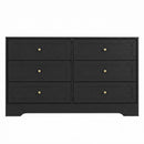 📦6 Chest of Drawers Tallboy Cabinet - LEIF Black