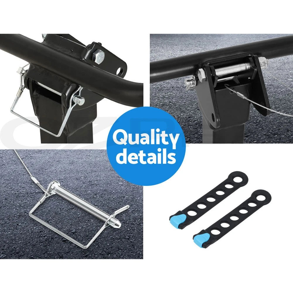 4 Bicycle Carrier Bike Rack Car Rear Hitch Mount 2" Towbar Foldable