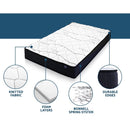 📦Bedding 16cm Mattress Tight Top Bed Medium Firm Bonnell Spring Single