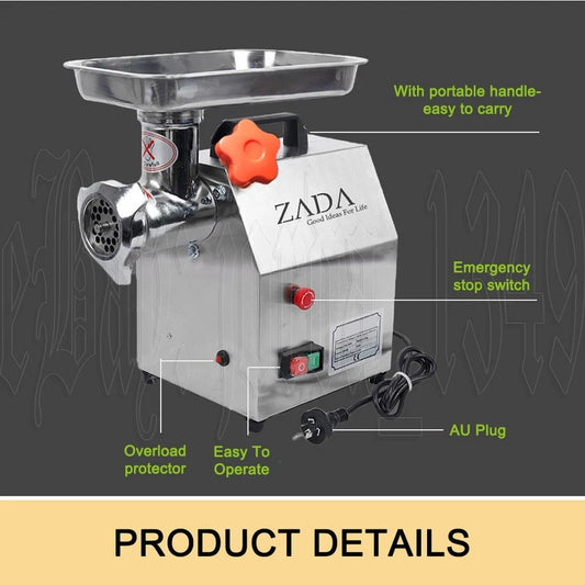 2200W Commercial Meat Grinder Electric Mincer Sausage Filler Maker 320kg/h AU