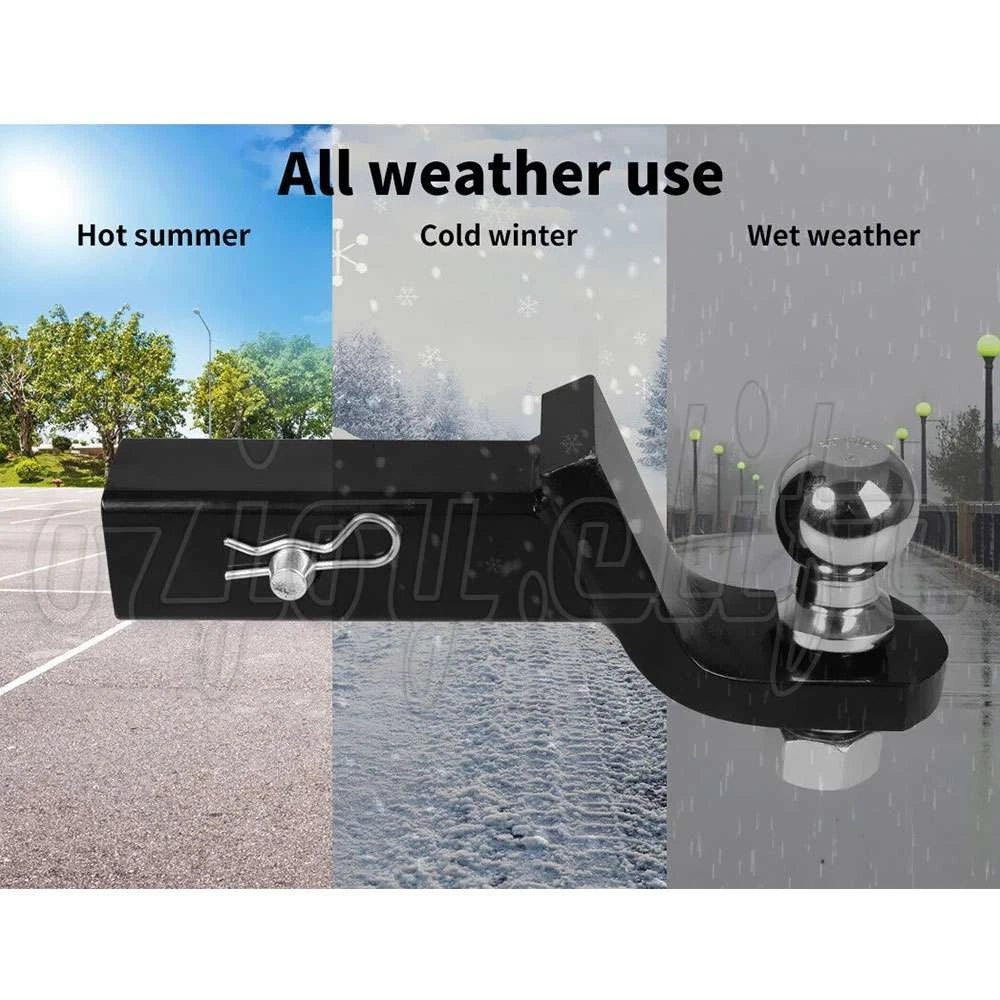 2" 50mm Towbar Tongue Tow Bar Ball Mount Hitch Trailer 4WD Car Caravan Boat New
