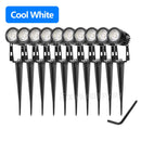 10X Garden Lights LED Spotlights Landscape Outdoor Waterproof 5W Floodlight 12V Cool Light