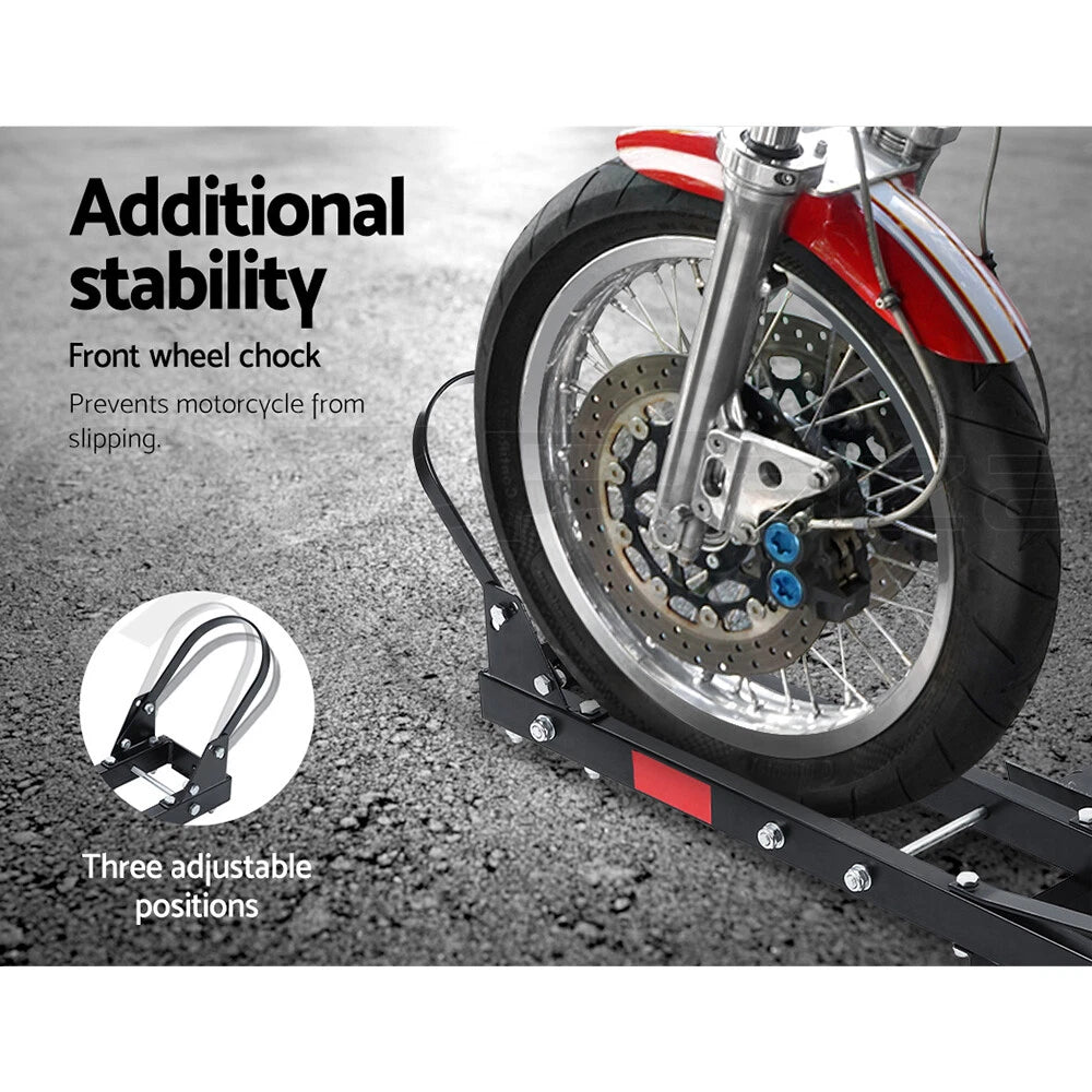 Motorcycle Motorbike Carrier Rack 2"Towbar Arm Rack Dirt Bike Ramp Steel